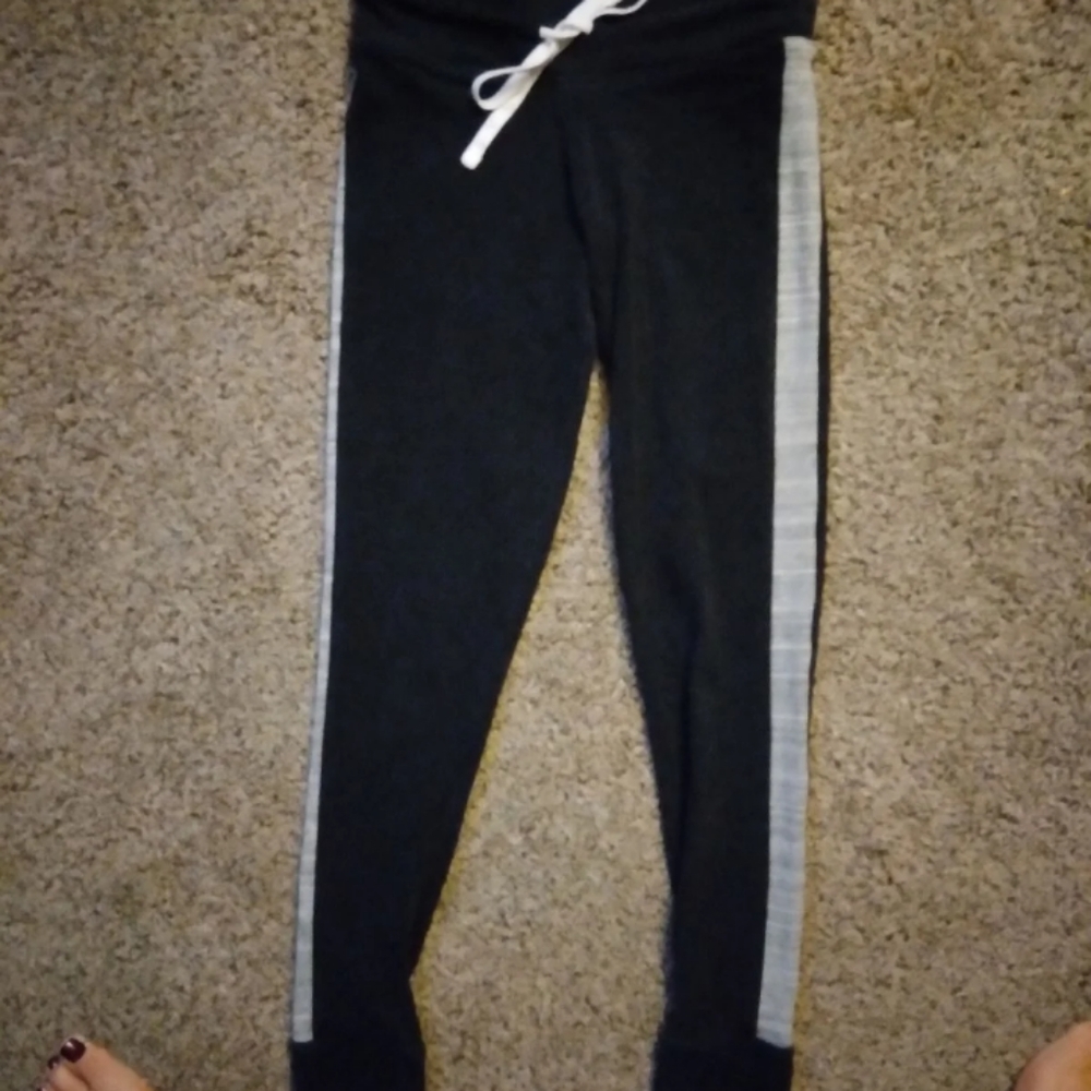 Pink zip up hoodie with matching pink yoga pants size is s(4-6)